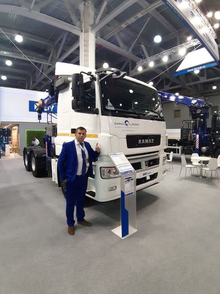 КАМАЗы с КМУ представлены на выставке BAUMA СТТ RUSSIA 2019