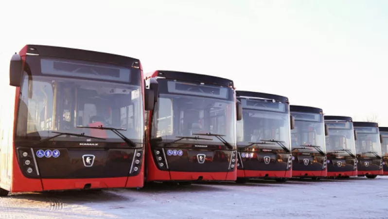 Новые автобусы НЕФАЗ пополнили парк общественного транспорта Вологды