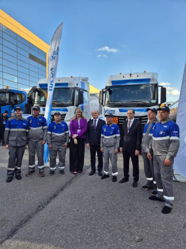 КАМАЗы на CПГ: финиш автопробега на ПМГФ-2025