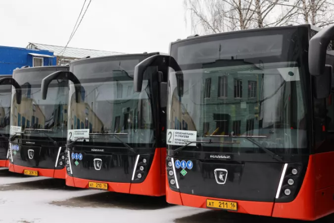 «КАМАЗ» поставил 12 городских автобусов НЕФАЗ-5299 в автопарк Зеленодольска