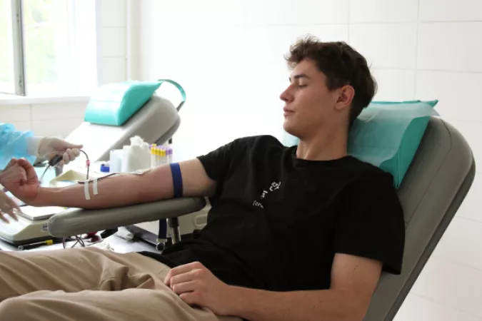 Участники студенческого отряда «КАМАЗ» выступили донорами крови