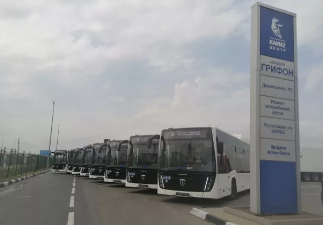 Десять газомоторных автобусов НЕФАЗ для Ростова-на-Дону