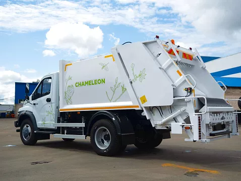 Мусоровоз с задней загрузкой Chameleon МТБ-7 на шасси GAZon Next
