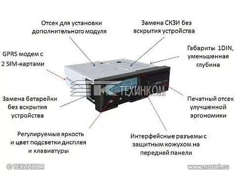 Тахограф Атол "Drive 5" с СКЗИ, с GPRS
