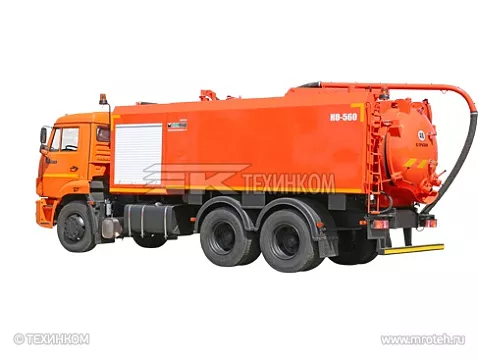 Комбинированная каналопромывочная машина КО-560
