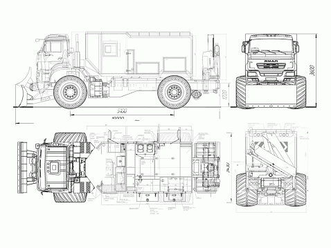 Мастерская авторемонтная ЯМАЛ 4702М