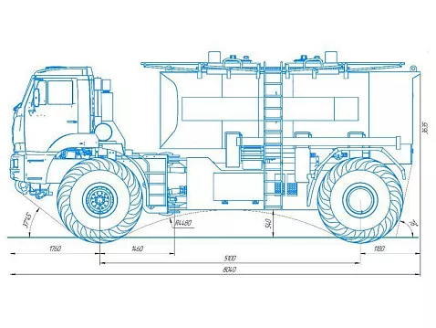 Автотопливозаправщик CHAMELEON-11 на шасси ЯМАЛ