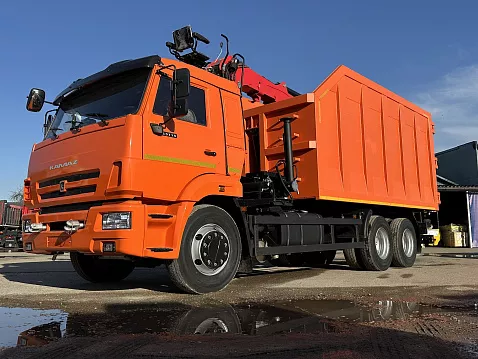 Ломовоз на шасси КАМАЗ 65115-3094-48 с КМУ