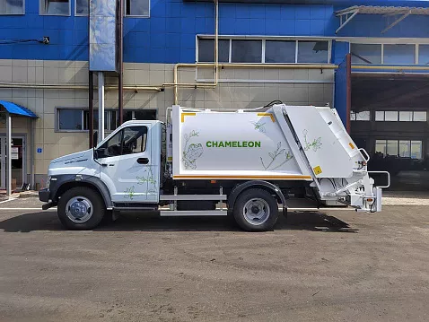 Мусоровоз с задней загрузкой Chameleon МТБ-7 на шасси GAZon Next