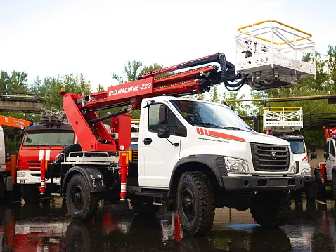 Автогидроподъемник RED MACHINE-22 на базе Sadko NEXT (ГАЗ-С41A23)