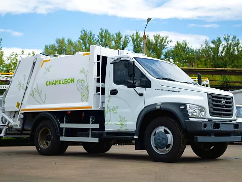 Мусоровоз с задней загрузкой Chameleon МТБ-7 на шасси GAZon Next