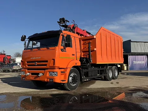 Ломовоз на шасси КАМАЗ 65115-3094-48 с КМУ