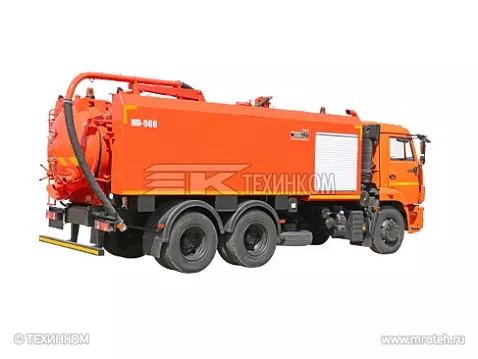 Комбинированная каналопромывочная машина КО-560