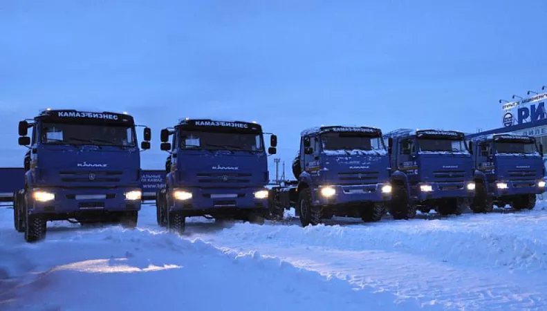 Партия автомобилей КАМАЗ поставлена на Крайний Север
